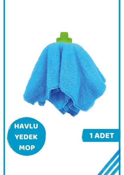 Yedek Havlu Mop, Paspas ve Ucu, Ekonomik ve Tek Renkli Set