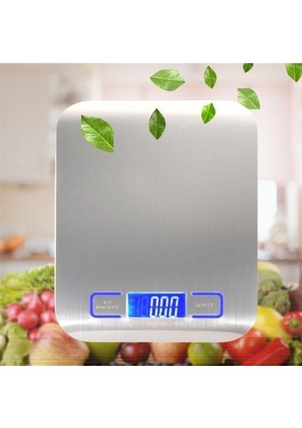 Hassas Dijital 5 kg Mutfak Tartısı, LED Ekran, Kolay Kullanım