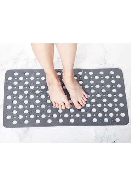 Kaydırmaz Vantuzlu Banyo Paspası 36X66 cm Antrasit Gri fiyatları