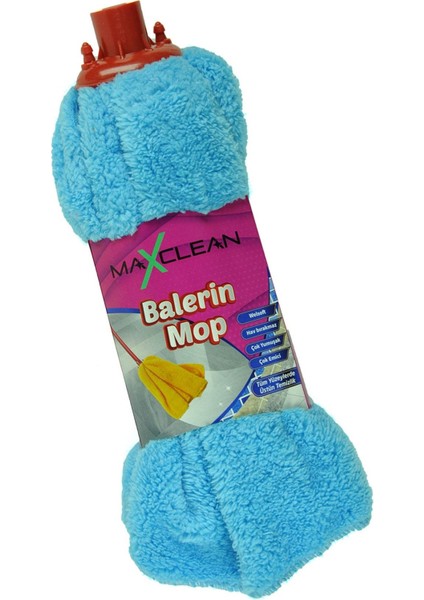 Mavi Balerin Mop Welfost Yedek Başlık 45X60, Temizlik Için Uygun ve Dayanıklı