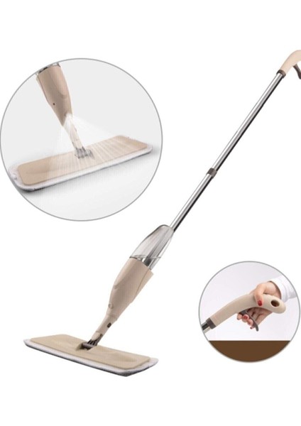 Pratik Su Hazneli Sprey Mop, 300CC, Yedek Uçlar, Kolay Temizlik Araçları