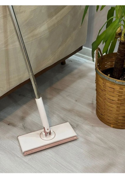 Tüm Bezlerle Uyumlu Kendinden Sıkıştırmalı Click Mop, Pembe-Krom modelleri
