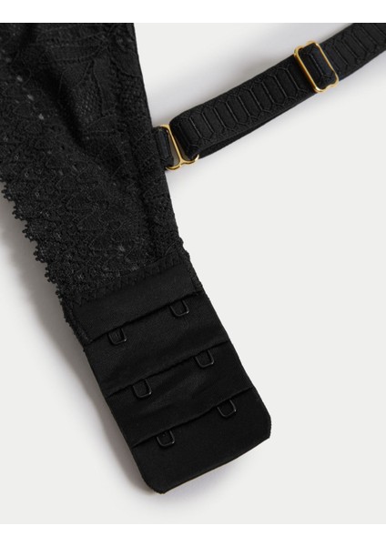 Flexifit™ Dantel Detaylı Destekli Push Up Sütyen