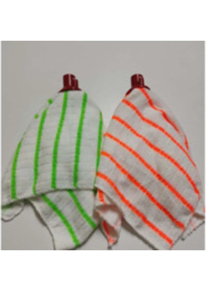 Çizgili Mikrofiber Havlu Mop, Yüksek Temizlik Gücü, Renkli ve Dayanıklı