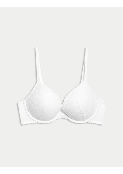 Flexifit™ Dantel Detaylı Destekli Push Up Sütyen