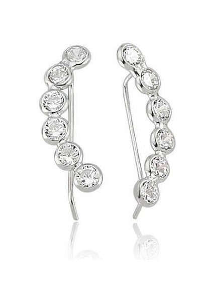 925 Ayar Gümüş Su Yolu Küpe