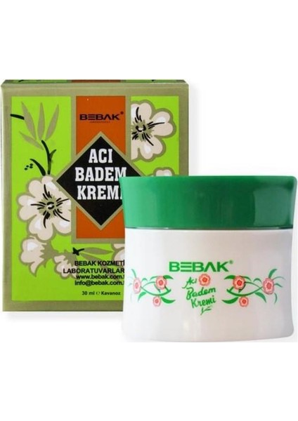 Acı Badem Kremi Kavanoz 30ML