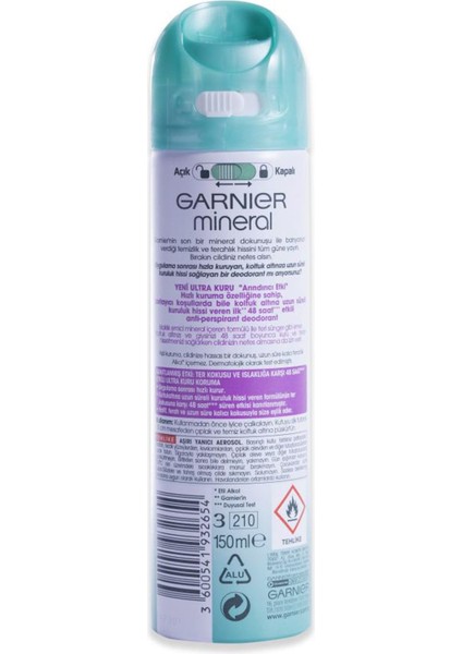 Mineral Ultra Kuru Sprey Deodorant 150ML modelleri