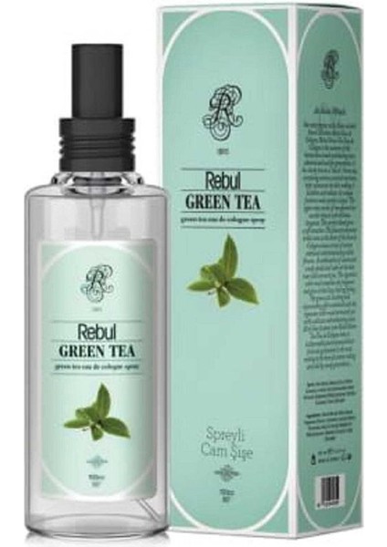 Green Tea Yeşil Çay Kokulu Sprey Cam Şişe Kolonya 100ML