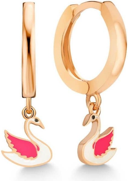 Gümüş Rose Kuğu Sallantılı Kadın Küpe fiyatları