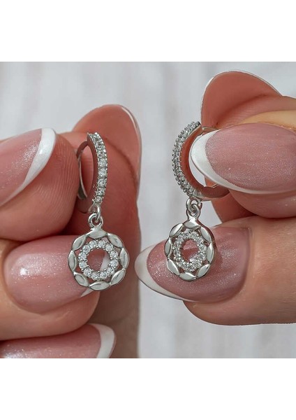 Gümüş Sallantılı Halka Kadın Küpe