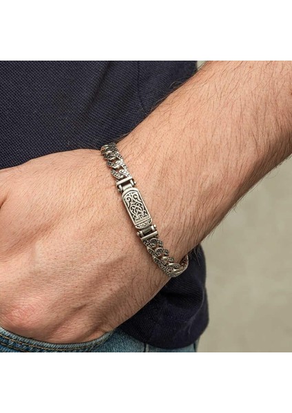 Gümüş Elişi Örgü Gurmet Erkek Bileklik modelleri