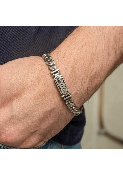 Gümüş Elişi Örgü Gurmet Erkek Bileklik fırsatları