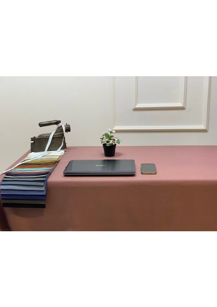 Nivemeshome Keten Trend Masa Örtüsü Gül Kurusu Apm fırsatları