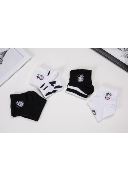 4'lü Inek Desenli Patik Kadın Çorap fiyatları
