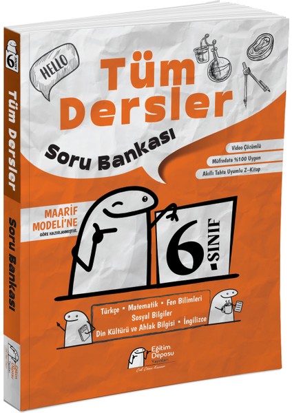 6. Sınıf Tüm Dersler Soru Bankası Eğitim Deposu Yayınları