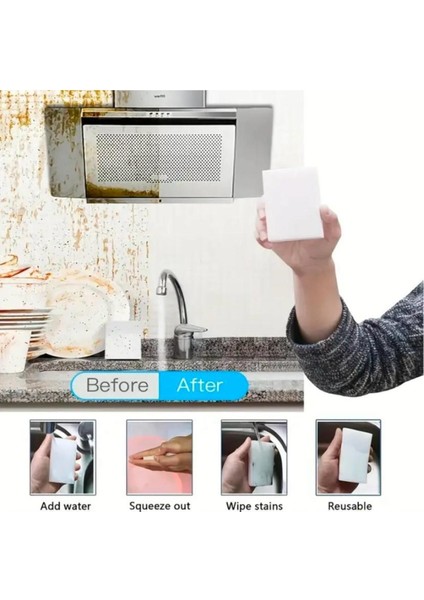 5'li Çok Amaçlı Temizlik Süngeri Seti, Mutfak, Banyo, Zemin ve Duvar Için Uygun