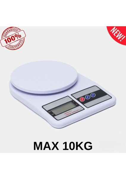 Dijital Hassas Mutfak Terazisi, 10 Kg, Elektronik Ölçüm, Pratik ve Güvenilir