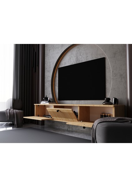 Melura Tv Ünitesi - Tv Sehpası 200 cm Duvara Monte %100 Mdf modelleri