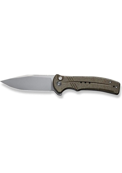 Cogent Flipper & Button Lock Knife Green Micarta Handle Çakı