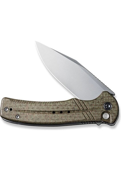 Cogent Flipper & Button Lock Knife Green Micarta Handle Çakı fırsatları