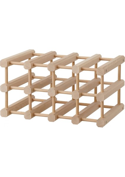 Magnetısk 12 Şişelik Şarap Rafı, Masif Ahşap 505.141.15 indirimleri