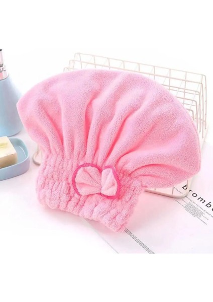Microfiber Lastikli Saç Kurulama Bonesi