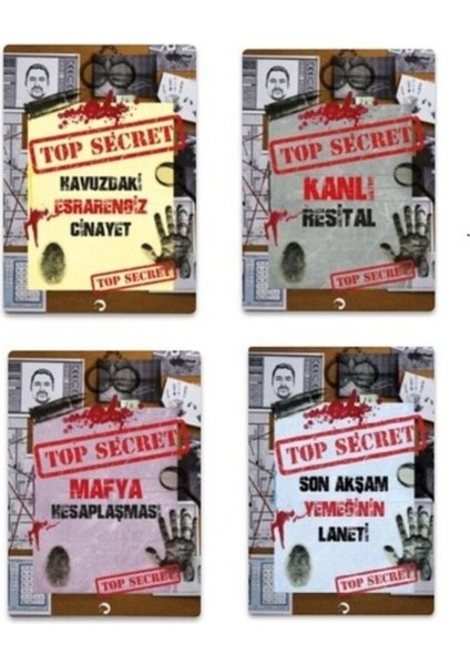 Dedektif Oyunu - Top Secret - 4 Adet Oyun Kitabı(Seri 3) fiyatları