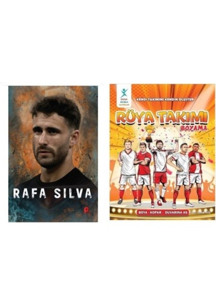 Set Rafa Silva - Rüya Takımı Boyama Kitabı (Poster ve Ayraç Hediyeli)