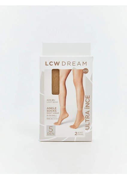Lcw Dream 5 Denye Kadın Soket Çorap 2'li (W5)