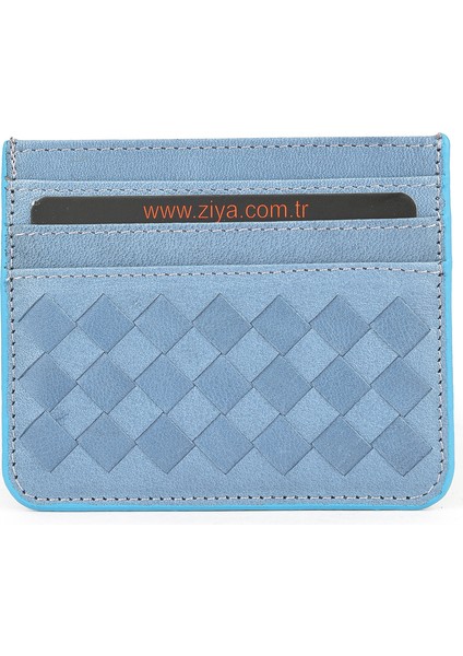 , Unisex Hakiki Deri Kartlık 1539852Z06 Mavi