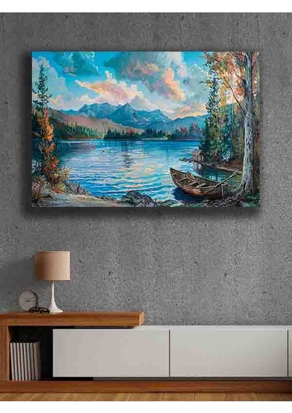 Çerçevesiz Kendinden Yapışkanlı Tablo Görünümlü Duvar Posteri Çerçevesiz Çıtasız