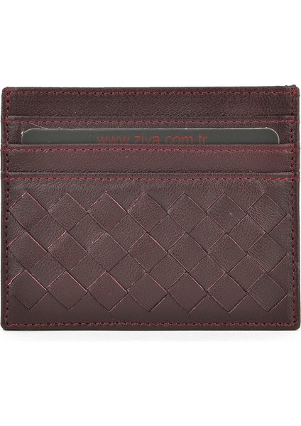 , Unisex Hakiki Deri Kartlık 1539852Z05 Bordo