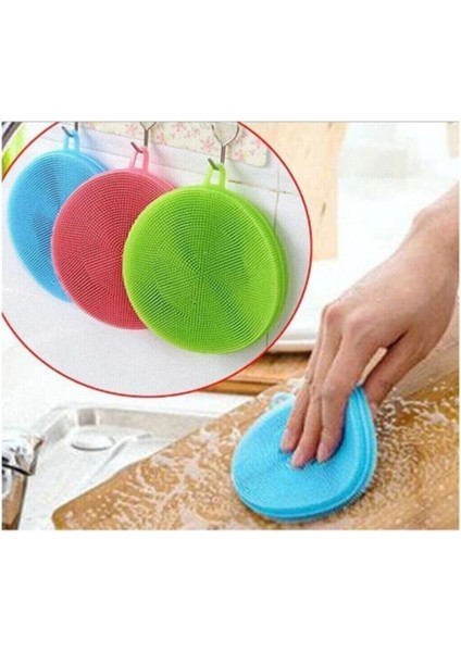 Tükenmeyen Silikon Bulaşık Fırçası Seti (2 Adet) modelleri