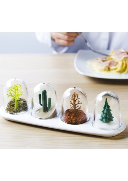 Dört Mevsim Baharatlık Seti, Pratik ve Şık Baharat Saklama Kabı