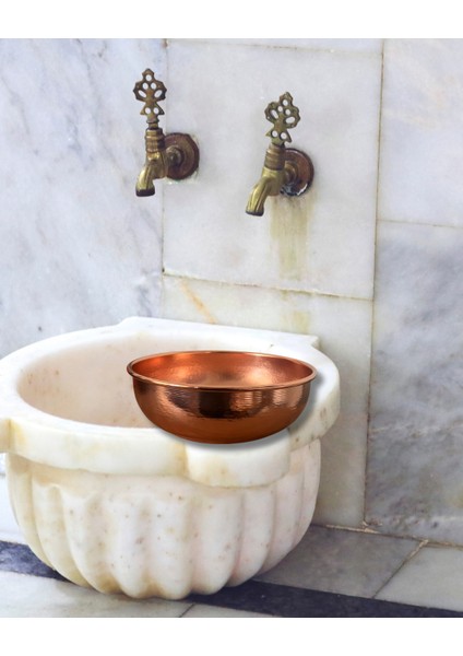 Osmanlı Motifli Döküm Hamam Tası – Ağır ve Kalın Metal – Geleneksel Türk Hamamı Aksesuarı fiyatları