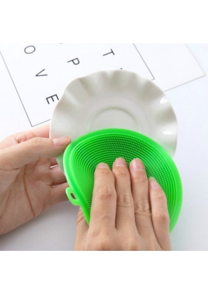 2'li Silikon Bulaşık Süngeri, Tükenmeyen Çok Amaçlı Yıkama Fırçası fırsatları