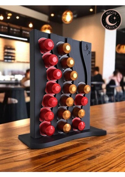MOON SİRİUS Kapsül Kahve Düzenleyici Stand – 24’lü Şık ve Pratik Tasarım 21x24x9