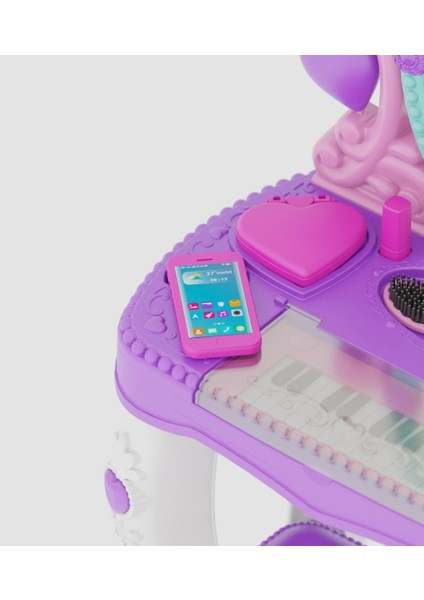 Prensesim Piyanolu Sandalyeli Makyaj ve Güzellik Masası Takımı fırsatları