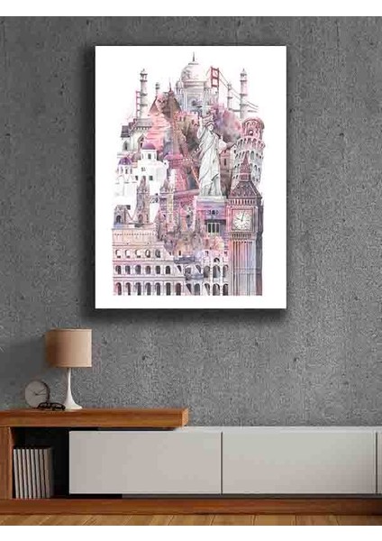 Çerçevesiz Kendinden Yapışkanlı Tablo Görünümlü Duvar Posteri Çerçevesiz Çıtasız