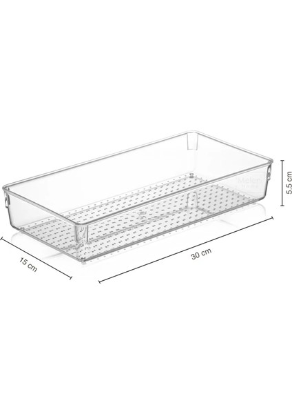 Modüler Çekmece Içi Düzenleyici, Makyaj Takı Düzenleyici - Ofis Masaüstü Organizer 30,5 x 15 cm fırsatları
