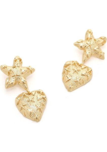 Starty 5fx Sarı Kadın Küpe