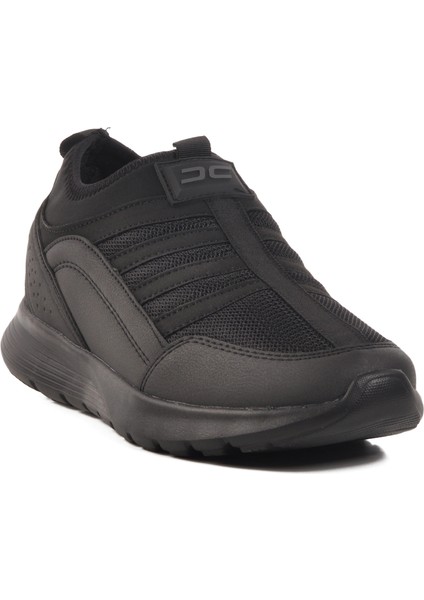 Siyah-Siyah Fileli Erkek Spor Ayakkabı 25105 M