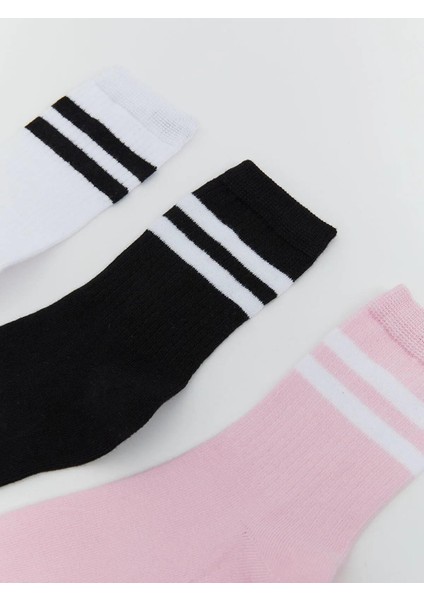 Lcw Kids Çizgili Kız Çocuk Soket Çorap 5'li (W5) fiyatları