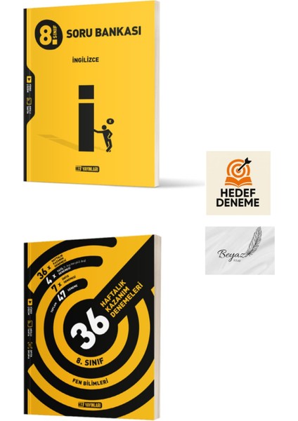 Hız 8.sınıf Ingilizce Soru Bankası 36 Haftalık Fen Bilimleri Denemeleri Hedef Deneme