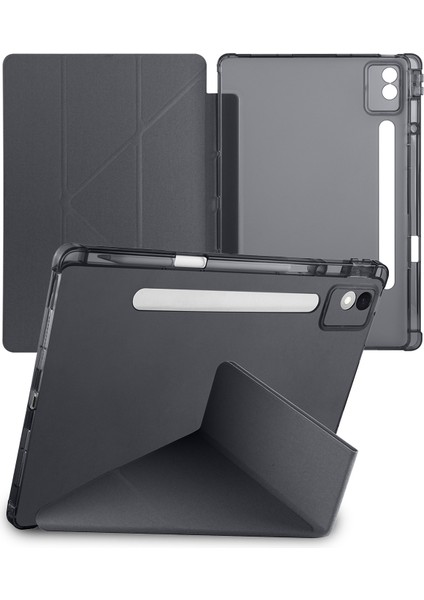 Lenovo Idea Tab Pro 12.7” TB373FU Uyumlu Tri Folding Kalem Bölmeli Uyku Modlu Akıllı Kılıf fiyatları