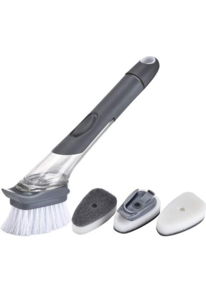 Iki Başlıklı Bulaşık Fırçası, Pratik Temizlik Aracı, Hijyenik Kullanım Sağlar