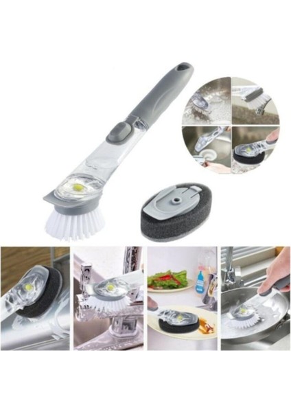 Iki Başlıklı Bulaşık Fırçası, Pratik Temizlik Aracı, Hijyenik Kullanım Sağlar modelleri