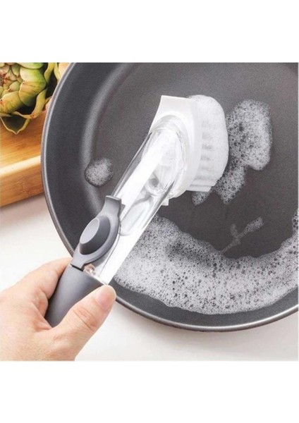 Iki Başlıklı Bulaşık Fırçası, Pratik Temizlik Aracı, Hijyenik Kullanım Sağlar