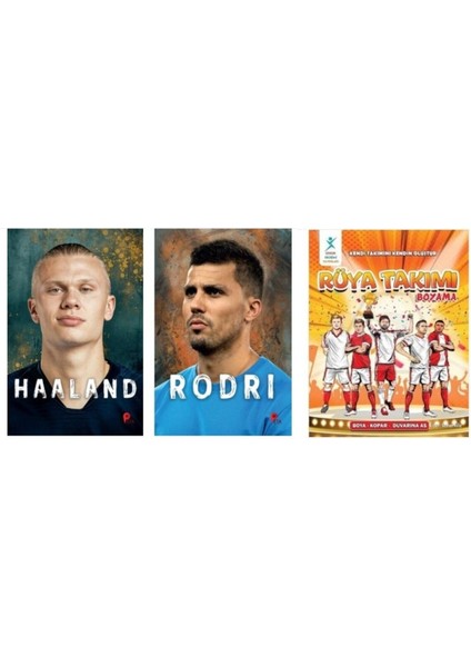 Set Rodri - Erling Haaland - Rüya Takımı Boyama Kitabı (Poster ve Ayraç Hediyeli) fiyatları